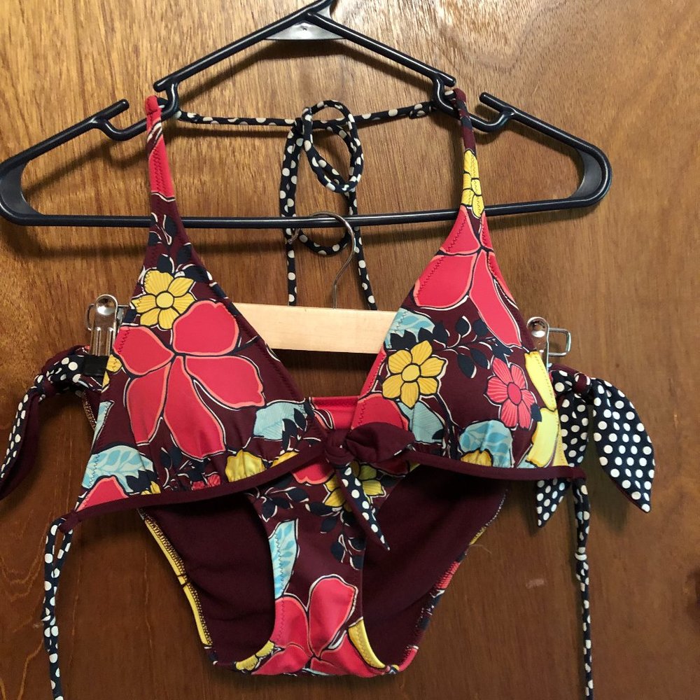Hollister Floral Bikini Size L